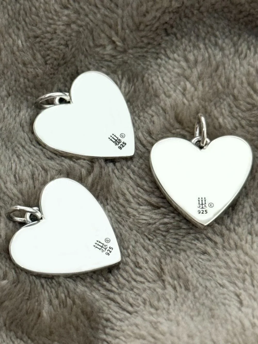 Enamel Western Bandana Heart Charm Sterling Silver Dangle